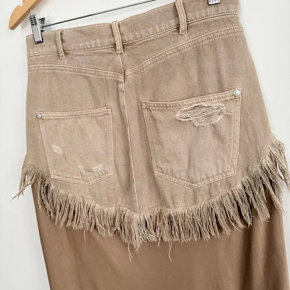 Anthropologie Pilcro Twofer Slip Midi Skirt - Picture 11 of 15